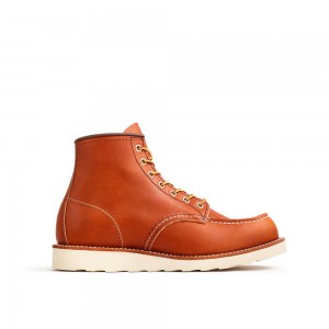 Boot Red Wing Classic Moc 6-Inch in Oro Legacy Leather Masculino Marrom | 623158-FVY