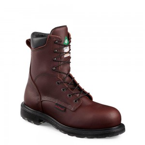 Steel Toe Boots Red Wing SuperSole® 2.0 8-inch CSA Safety Toe Masculino Bordeaux | 574601-LXE